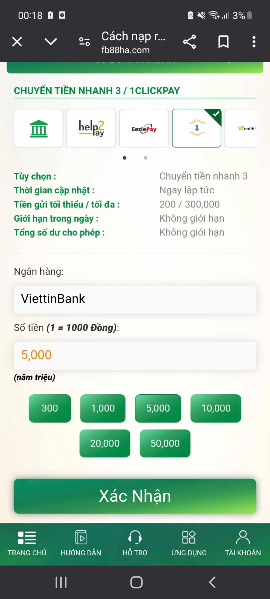 Nhiều người lựa chọn giao dịch tại 1clickpay 